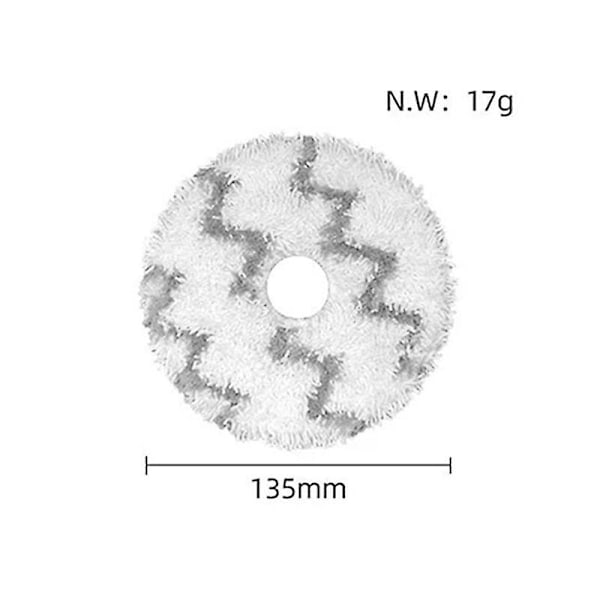 Moppeklut erstatning for Xiaomi Roidmi EVA SDJ06RM Selvrensende tømming robotstøvsuger mopp As Shown