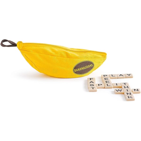 Bananagrams | Ordspill | Alder 7+ | 1-8 spillere | 15 minutters spilletid