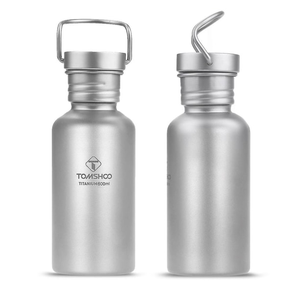 Full Titanium Vannflaske Ultralett Utendørs Camping Vandring SyklingBY grey 300ml Cup+750m bottle