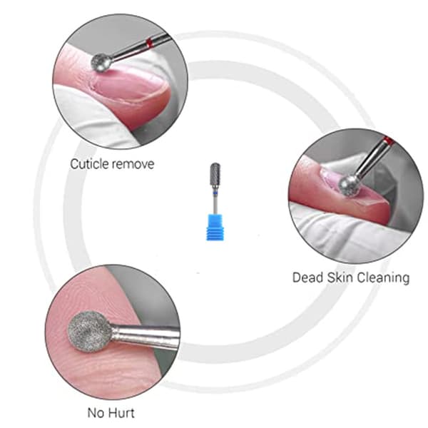2,35 mm borehoved til elektrisk manicure pedicure neglemaskine