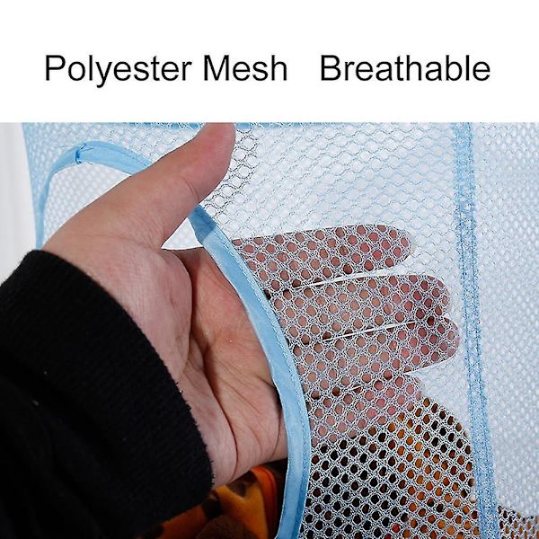 4-lags Mesh-brett for oppbevaring av leker for barn, sammenleggbart, hengende kurv, diverse oppbevaringsstativ Grey