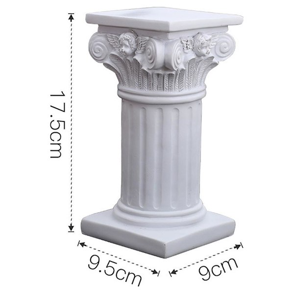 Romersk Søjle Statue Sockel Lysestager Stativ Skulptur Have Layout DecoBY L Square