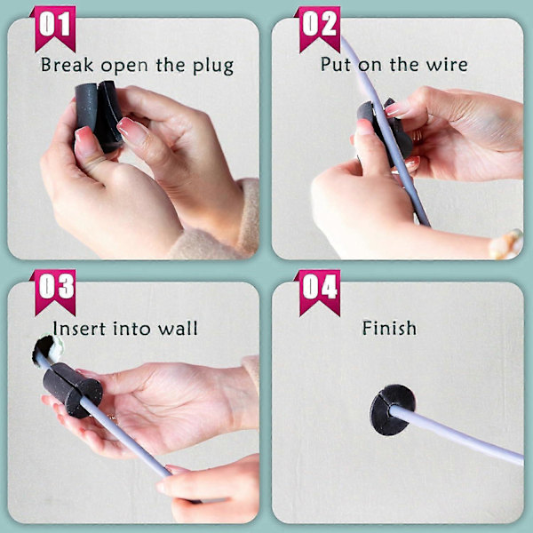 Starlink Kabel Førings Kit Til 1\" Væghul, Kabel Førings Kit Til Starlink, Starlink Grommet, Starlink Kabel Gennemførings Grommet Gummi Black 2pcs