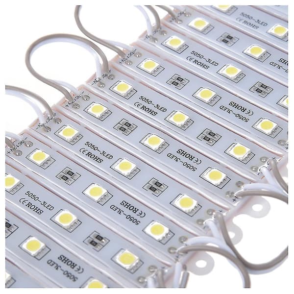 20 kpl 5050 Smd 3-led-moduuli Valkoinen Vedenpitävät Moduulit 12v