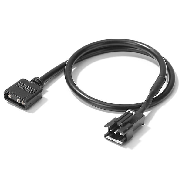 30cm 5v 3-polet/12v 4-polet RGB Adapter til Computer LED Lysstrimler Forlængerledning BY 3pin female