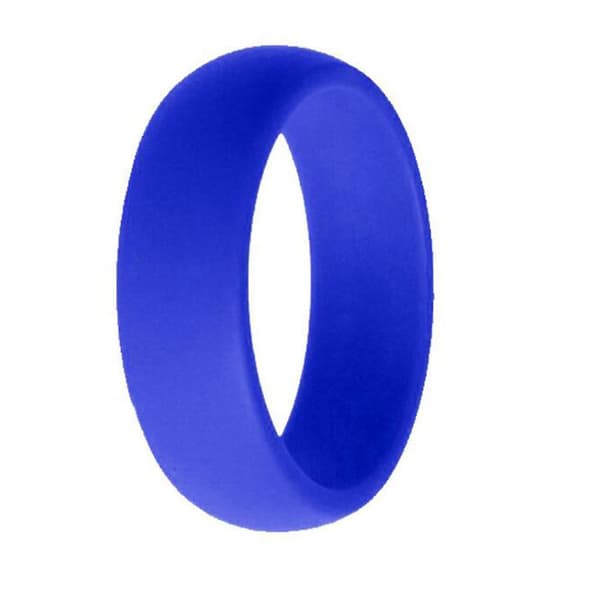 10 st 8 mm breda flexibla gummisilikon vigselringar US storlek 10