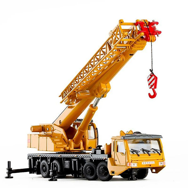 Leksakskranlyft 360 Grader Rotera Arbetsplattform Kran Med 4 Framhjulstyrning Engineering Bilmodell Barn  [DmS] Yellow
