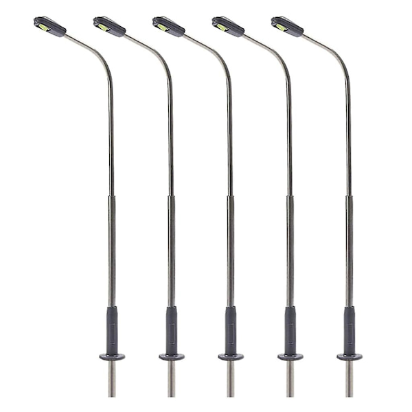 Gadelampe Individuel Belysning Til Bygnings Jernbane Landskabsmodeller 3v Led 1 set of 5