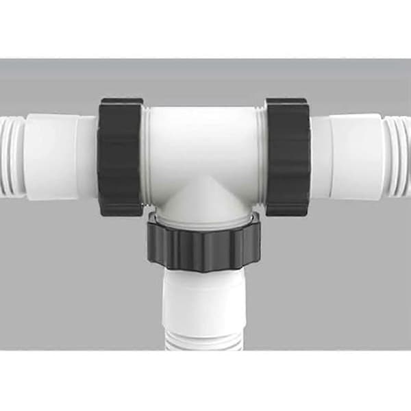 2 stk. 1,5 tommer Pool Slangeforbindelse Stempelventiler Til Overjordisk Pool Slange -t-splitter Til Pool Slange [DB]