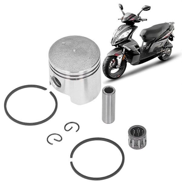 40mm Stempelpin Ringsett Stål Legering Stabil Ytelse For 2-takts 49cc 50cc Moped Scooter Dirt Bike