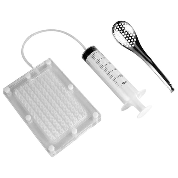 1 Sæt Professionel Molekylær Gastronomi Kaviar Maker Kaviar Filter Sfærificeringsdråber 14.00X10.00X2.00CM