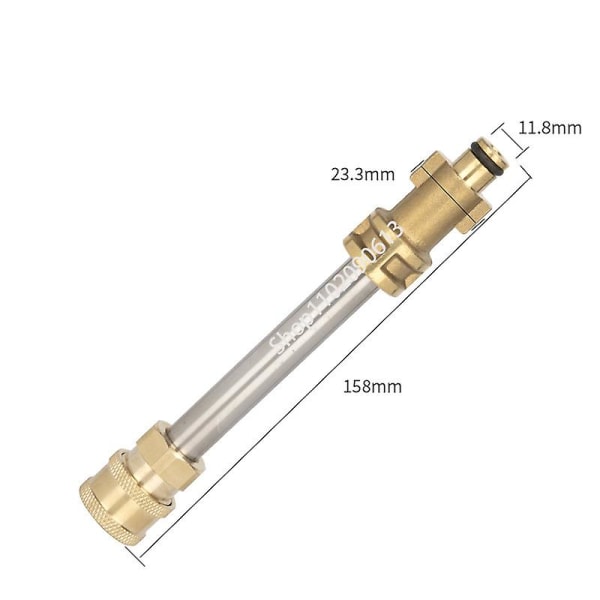 10 cm Spyd-stang Adapter for Høytrykksvaskerpistol med 1/4 Hurtigkobling for Karcher Lavor Bosch Nilfisk Interskol Blue