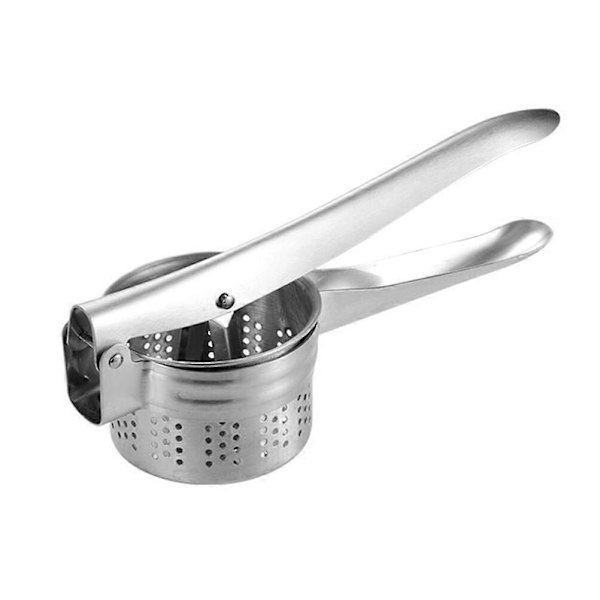 Rustfrit Stål Frugtpresser Praktisk Frugtpresser Manuel Frugtpresser Kartoffelmoser Silver 26.50X9.80X9.00CM