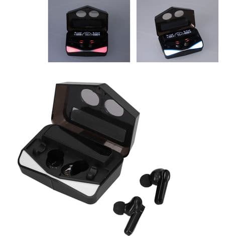 Trådlöst gamingheadset, 3D-stereoljud, Bluetooth-anslutning, touchkontroller och LED-batteriindikator.