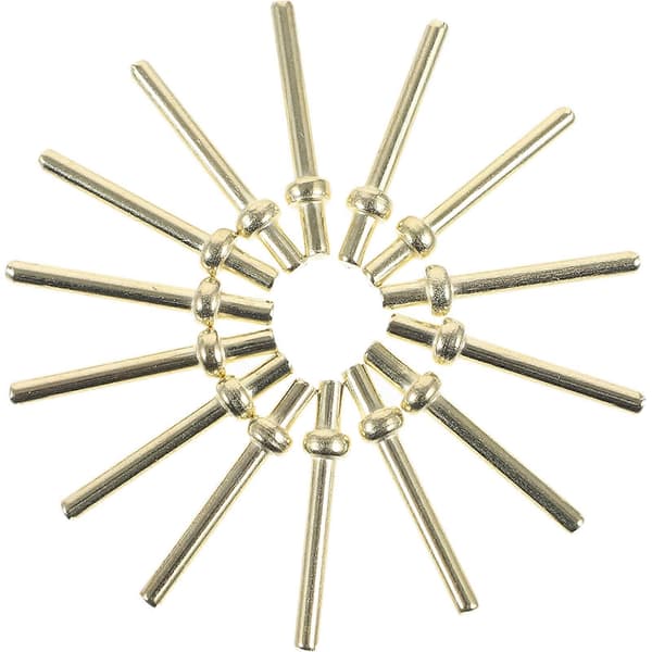 100 stk. Cribbage Brettsplinter Metall Cribbage Splinter Spill Cribbage Tilbehør Golden 2.59X0.46X0.46CM