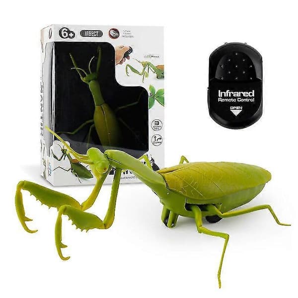 Infraröd RC Insekt Fjärrkontroll Simulerad Mantis Skämt Trick Buggar Barnpresent 9