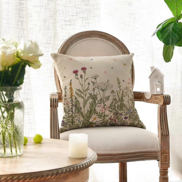 Prydnadskuddar Set om 2, 45 x 45 cm Vårhelg Kuddfodral Dekoration för Soffa