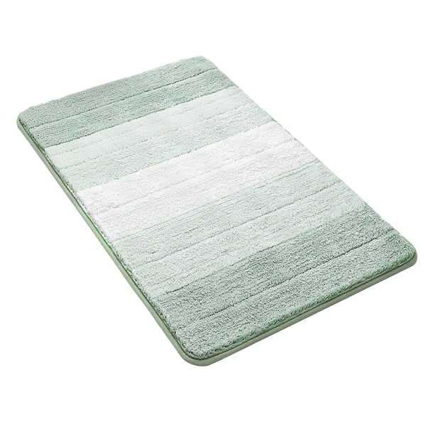 Super blød toiletmåtte piedestal måtte skridsikker absorberende polyester pude måtte Green 50*80cm