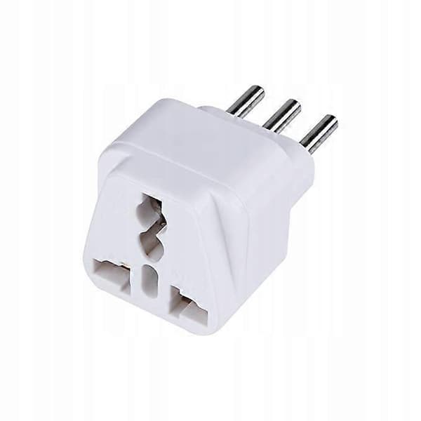 2x EU Adapter til Type L Italien Italiensk Stik [DB]