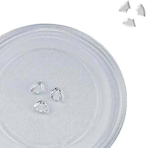 Universal Mikrovågsugnsglasplatta med 3 Fästen, 245 mm