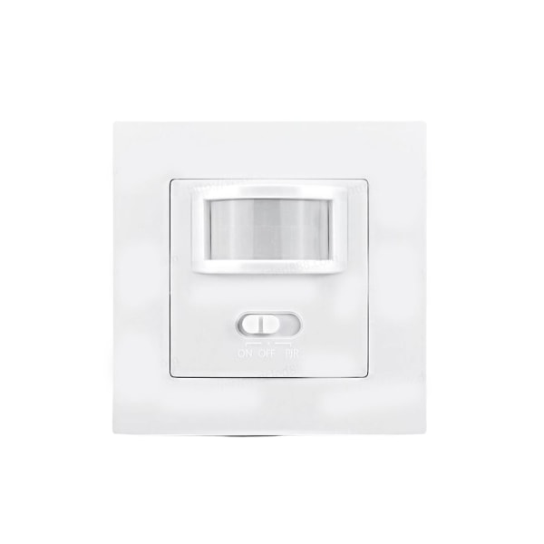 Flushmontert bevegelsessensor infrarød PIR-bryter 140 hvit 110-240v Led NewBY