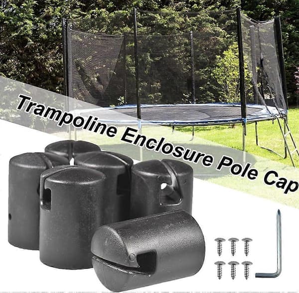 Trampolinstanghætte, 6 stk. hoppestangsafdækning, hoppestangsafdækning