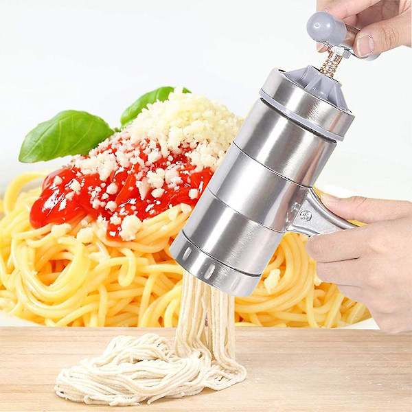 Pastamakare av rostfritt stål, fruktpressar, spagettimakare, manuella pressmaskiner