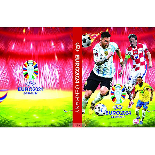 Fotbollsstjärnkortsalbum, Mapp, Brevhållare, Pärm, Rymmer 240 stjärnkort, Samlingsalbum, Bok, Mapp, Barnleksak, Present [DmS] style 3