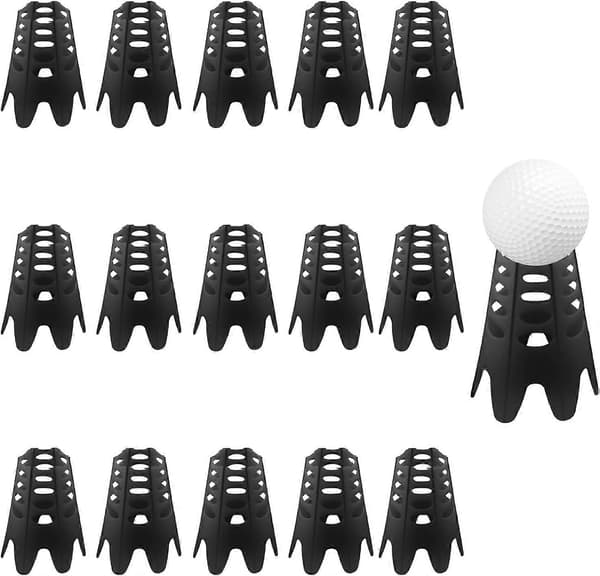 15 st Golfsimulator Tees, Plast Golf Tees Inomhus Golfmatta Tees Träning