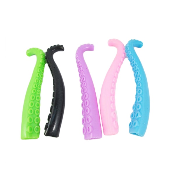 5/10 stk Blekksprut Tentakel Myke Fingerdukker Sansestimulerende Barn Leke Partygaver KAESI Random Color 5pcs
