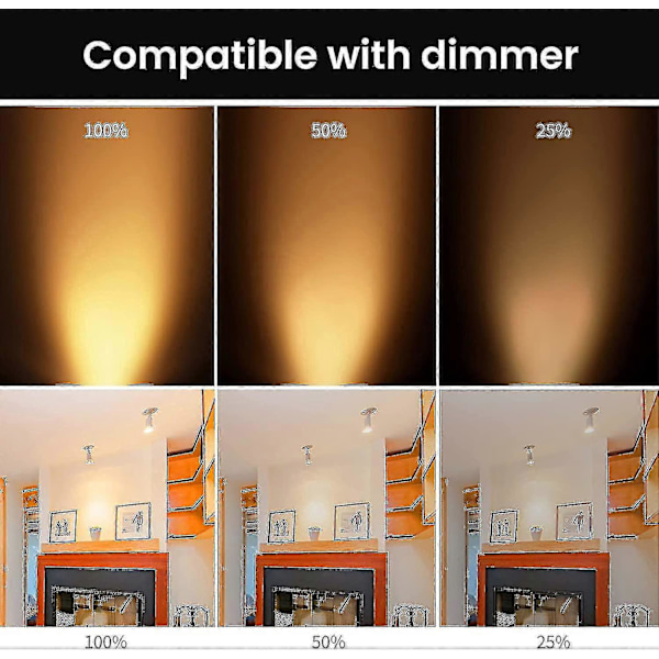 8 kpl Halogeeni Lamput GU5.3 MR16 35W 12V Himmennettävä - Lämmin Valkoinen 2800k, 400 Lumenia, Lasikupu