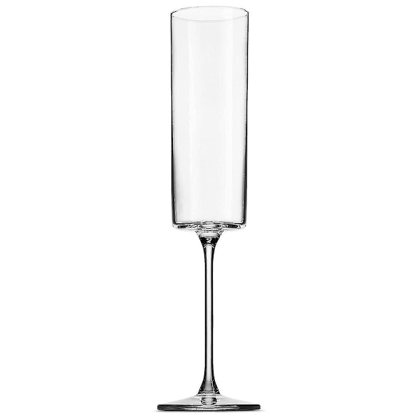 Glas Champagne 4-pak 6-ounce Champagne Glas 4pc Sæt, Premium Kvadrat Kant Blæst Glas Vinglas Det Bedste Transparent