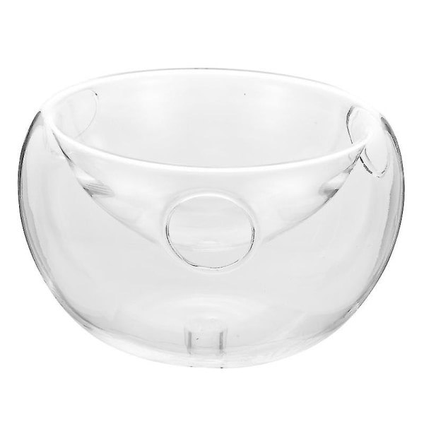 1pc Dry Ice Creative Tableware Double Salad Transparent Bowl For Restaurant