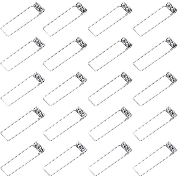 20 stk. GU10 Monteringsramme Fjærklemme Klips 60mm Diameter Fjærreturringer Spenneklips For GU10 MR16 LED Takspotter Downlights Pære