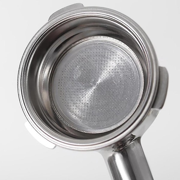2 stk. 51mm rustfrit stål kaffemaskine trykfilterkurv pulverkurv kaffebottom + m