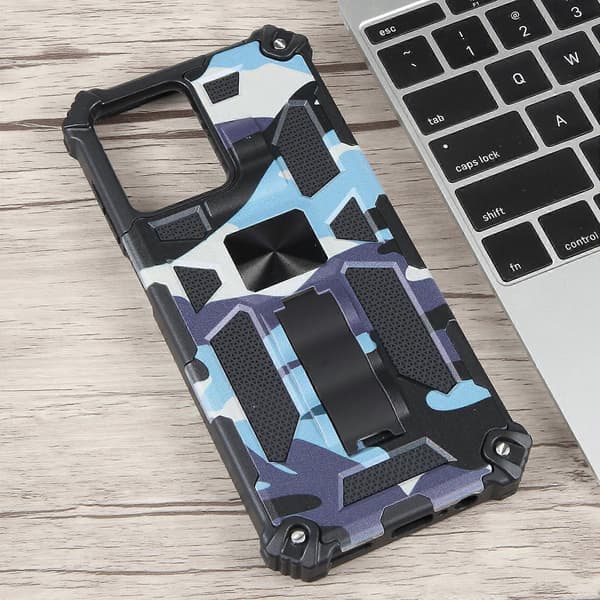 Kamuflasje Armor Støtte TPU + PC Magnetisk Telefondeksel
