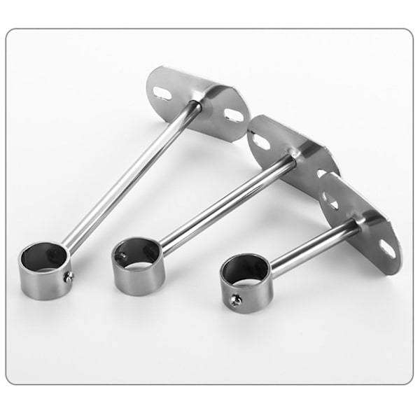 Vaatetelineputki Kiinnike 25mm Halkaisijaltaan Vaatteiden Telineet Kotikäyttöön Suihku Sulkeminen 10cm Height 26mm dia