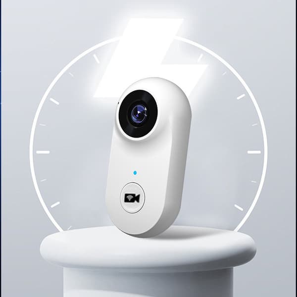 White A100+ Thumb Action Camera Magnetic Kit with 32G - Pocket Size 1080p HD Camera compatible with Action Camera