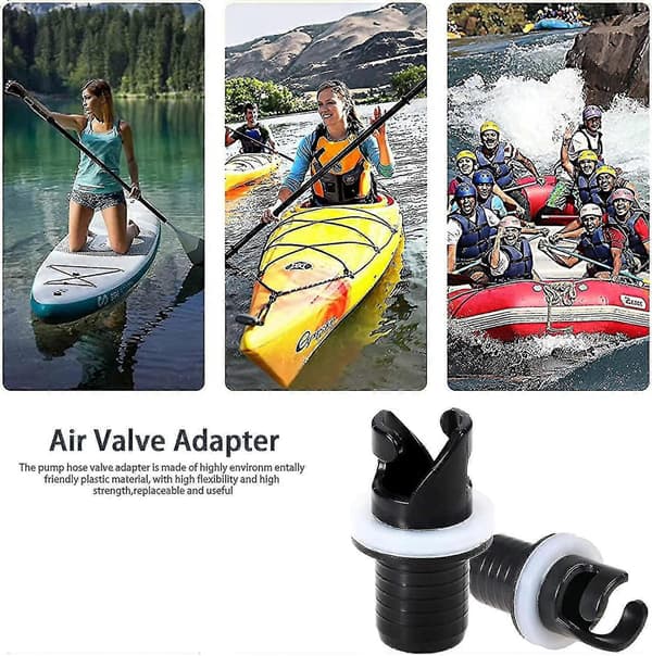 Båt Fotpump & Kajakventiladapter, 2-pack Universal Slangkoppling för Uppblåsbara Båtar [DB]
