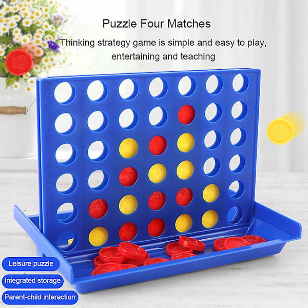 Stort Connect Four I Rad 4 I Rad Brädspel Barn Utbildningsleksaker [DmS] 153 x 112 x 105cm