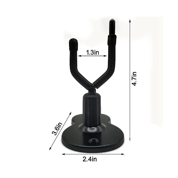 2 stk. Væghængt Violin Stativ Display Stativ Violin Stativ Krog Horisontal Eller Vertikal Stativ Med Bo([HK])