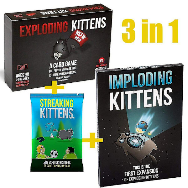 Du Har Fået Krebs Af Exploding Kittens Familiebordspil Sjovt Voksen Brætspil Legetøj Multiplayer Kortspil Julegave [DmS] 3 in 17