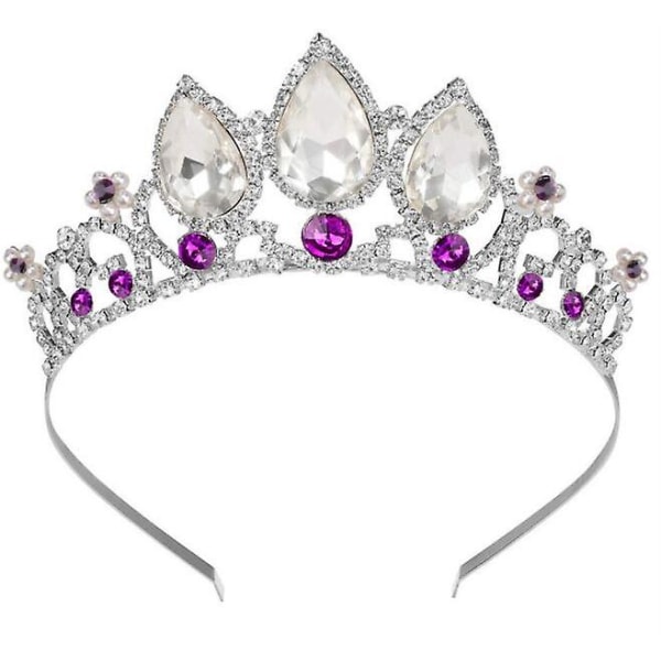 Krone Tiara for kvinner jenter prinsesse dronning pannebånd for kvinner dekorasjon  (FMY)