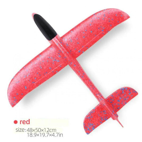 Flygplan Kastbar Skumflygplan Glider Flygplan 50 Cm  [DmS] red