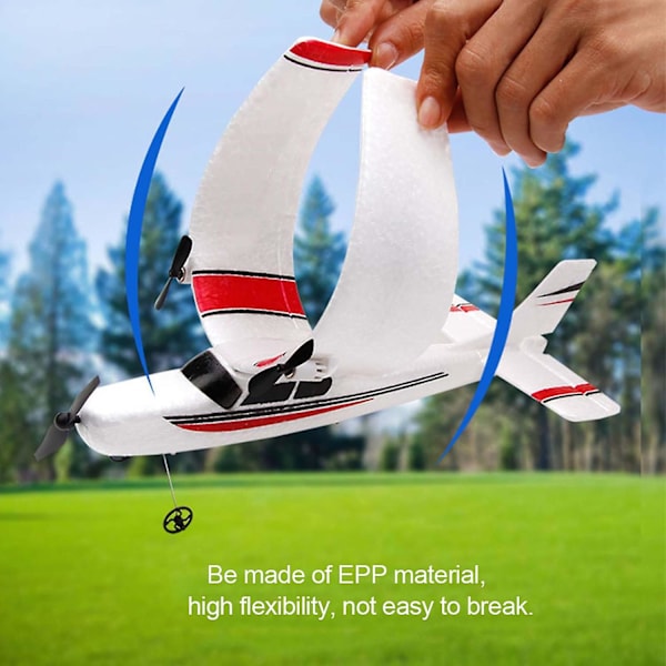 FX801 Flyvemaskine 2.4GHz 2CH RC Flyvemaskine Udendørs Flyvning Legetøj til Børn Drenge White 1 battery