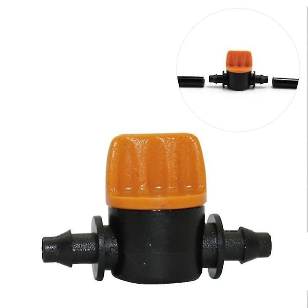 5 stk. 4/7 mm Miniature Ventiler Homebrew Have Irrigation Switch Kobling Pigtrådsvand Slangeventil Havevandsstik BY 1pc