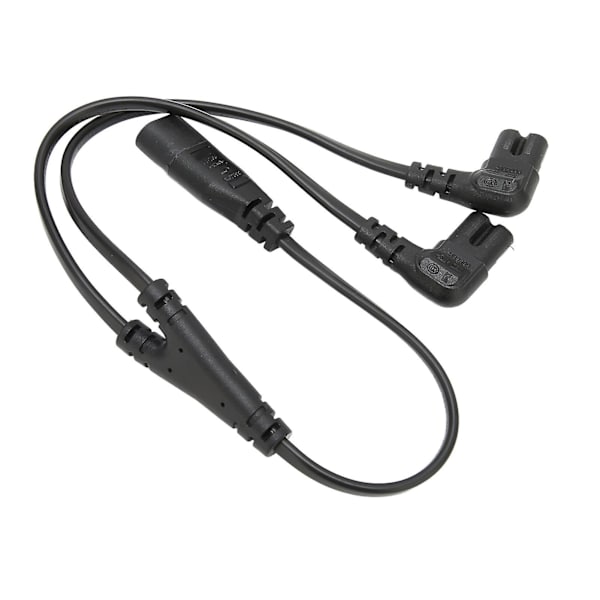 IEC320 C8 til dobbelt C7 ledning han til hun 1 ind 2 ud AC strømstik splitter kabel kompatibel med LCD skærm skrivebordslampe 100250V-YM