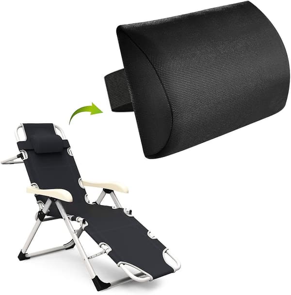 Hodepute for null-gravitasstol, erstatningspute for null-gravitasstol (svart)