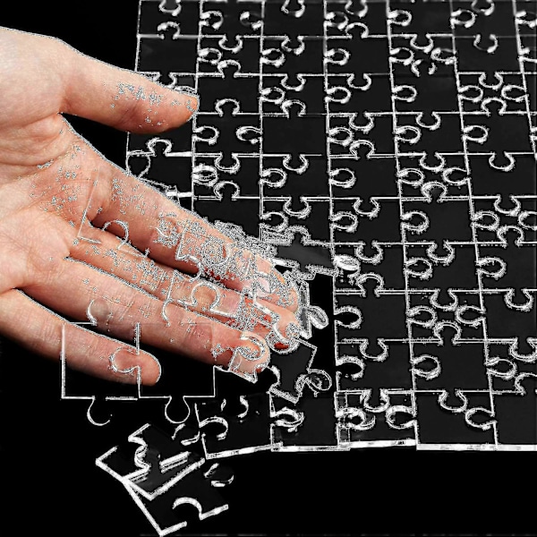 Läpinäkyvä Palapeli Pojat Tytöt Hauska Läpinäkyvä Tyhjä Akryyli Palapeli Lelut Läpinäkyvä Helppo Palapeli Pelit Aivotreenipalapeli 121 pieces