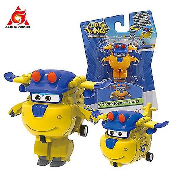 Super Wings S6 Tino 2 tommer Mini Transformer Anime Deformasjon Fly Robot Actionfigurer Transformasjon Barn Lekegaver V Donnie